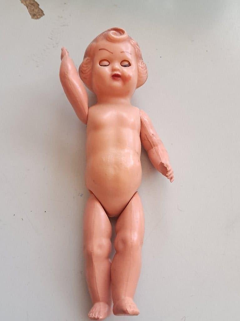 popje,lengte 15 cm,made in Italy-F, Verzamelen, Poppen, Ophalen of Verzenden, Gebruikt, Pop