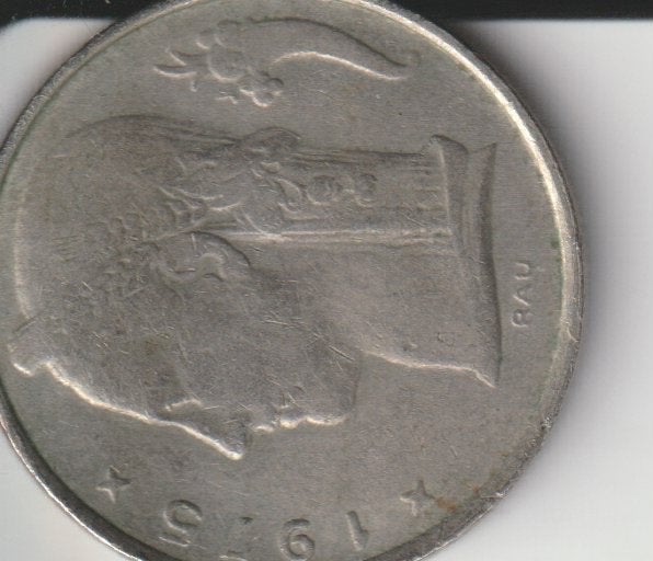 5 franc 1975 belgie, Postzegels en Munten, Munten | België, Verzenden