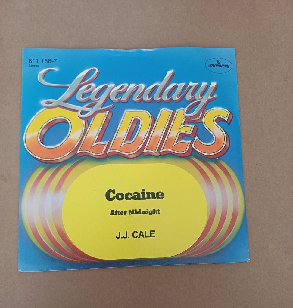 J.J. Cale - Cocaine/After Midnight, Cd's en Dvd's, Vinyl Singles, Gebruikt, Beschermende buitenhoes, Single, 1970 - 1979, Pop