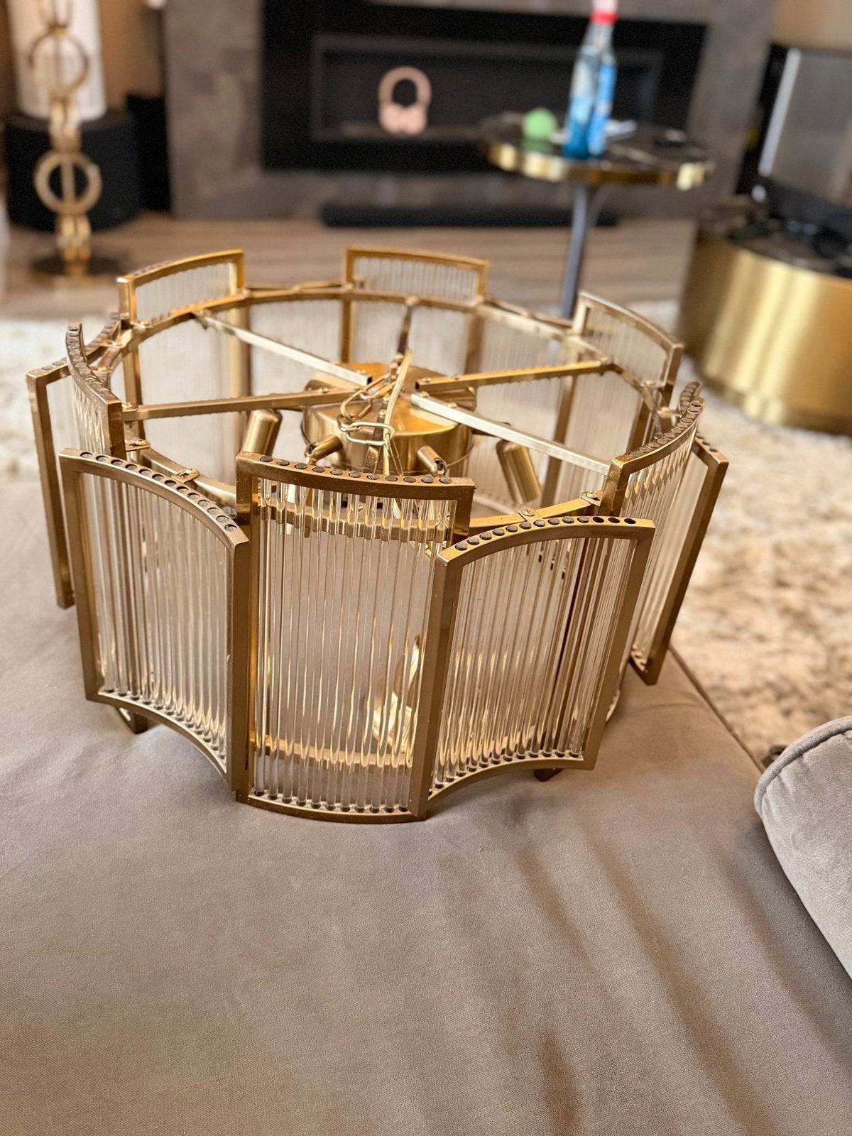 Richmond hanglamp Cyrine goud - Luxe design verlichting, Huis en Inrichting, Richmond interiors, Overige fittingen, Ophalen of Verzenden