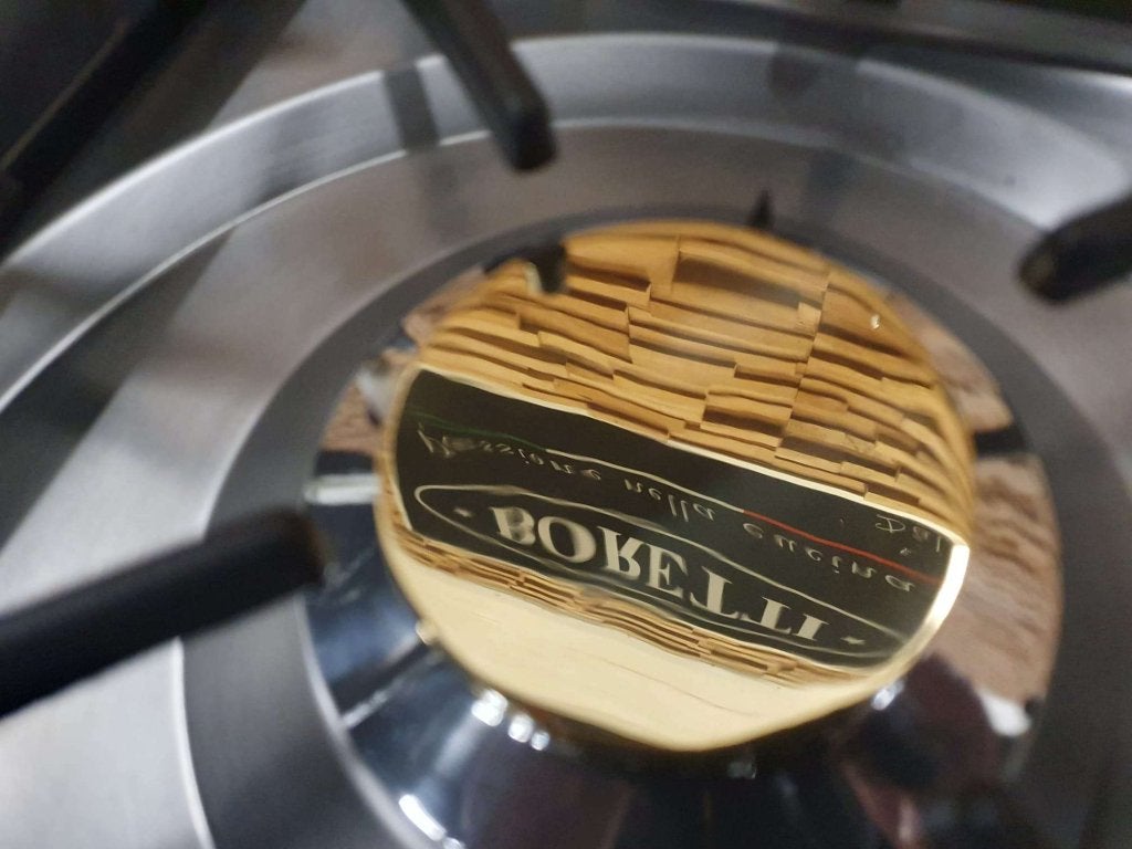 Luxe Boretti Fornuis 70cm hoogglans zwart + rvs 300 oven, Niet ingevuld, 60 cm of meer, Niet ingevuld, Zo goed als nieuw