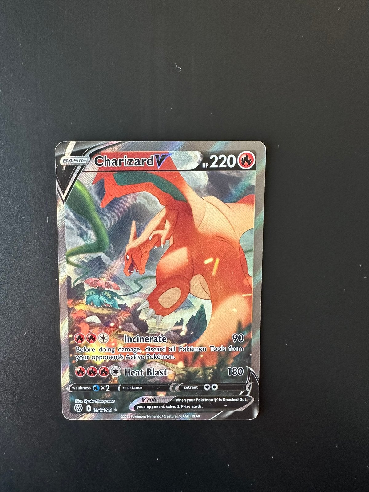 Pokemon Charizard V 154, Ophalen of Verzenden, Zo goed als nieuw