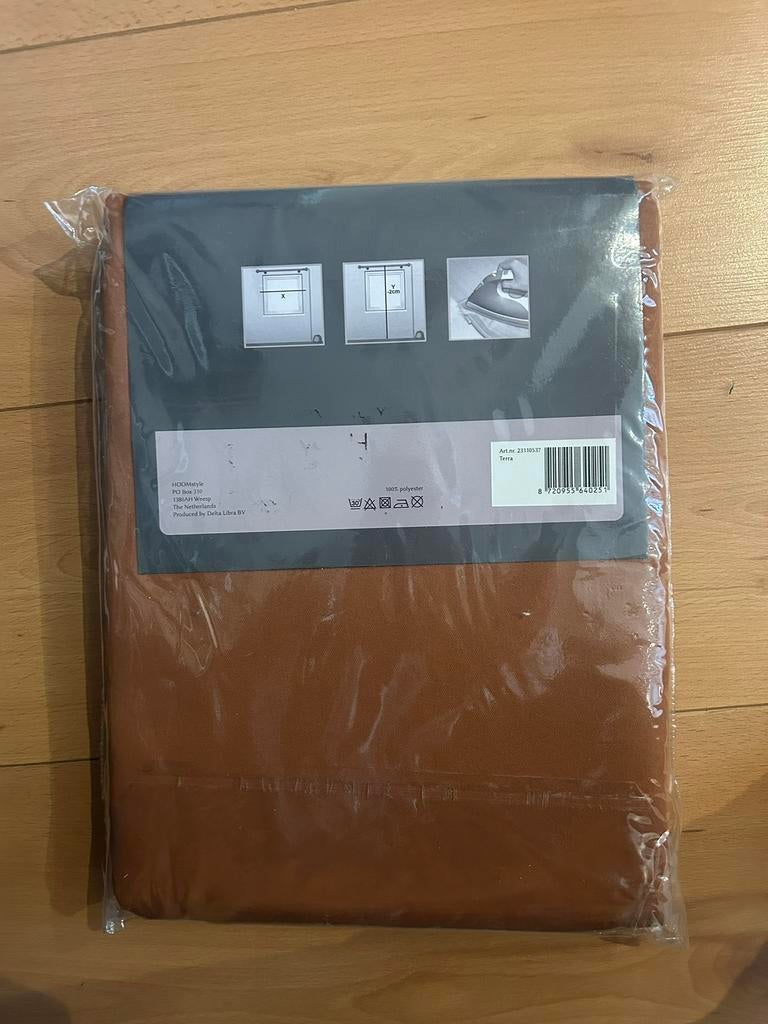 Hoomstyle gordijnen kleur Terra (140 bij 270cm), Ophalen, 100 tot 150 cm, 200 cm of meer, Nieuw
