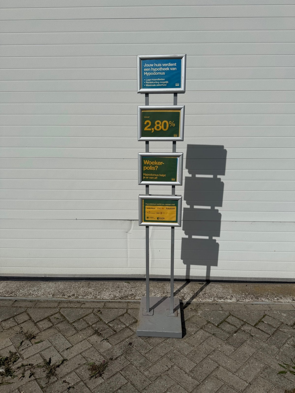 Reclamezuil met 4 verlichte panelen, Ophalen of Verzenden