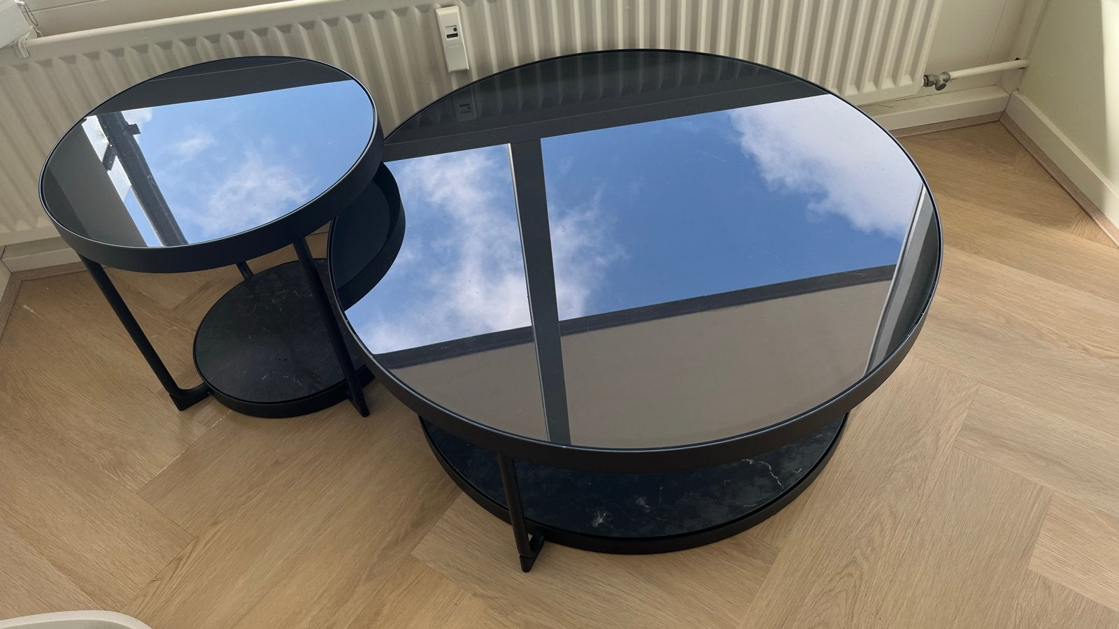 Ikea Frotorp salontafel set - 2 stuks, Huis en Inrichting, Tafels | Salontafels, Ophalen, Gebruikt, Rond, 50 tot 100 cm