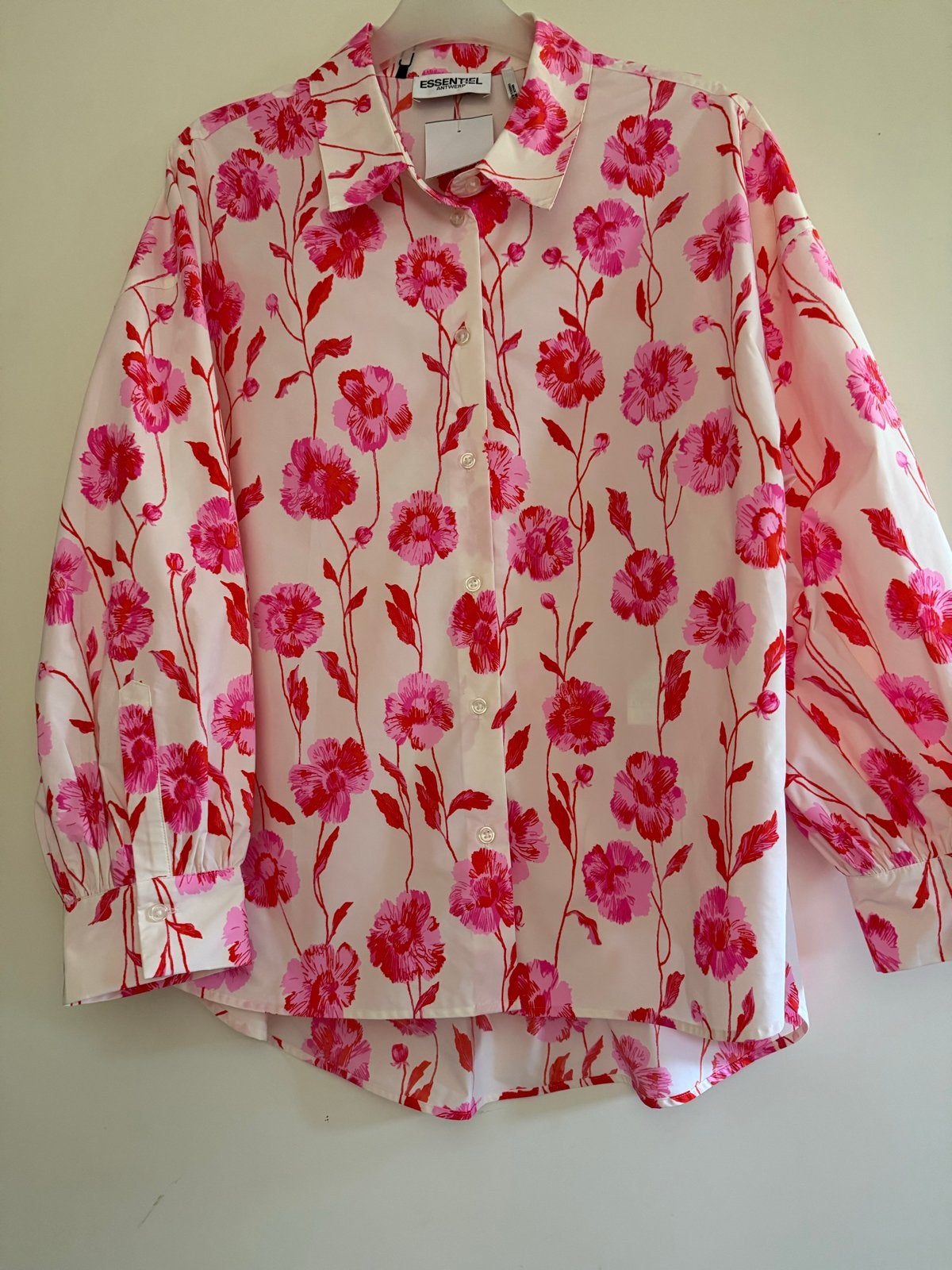 Essentiel Antwerp blouse met bloemenprint mt 42, Verzenden, Nieuw, Maat 42/44 (L), Roze