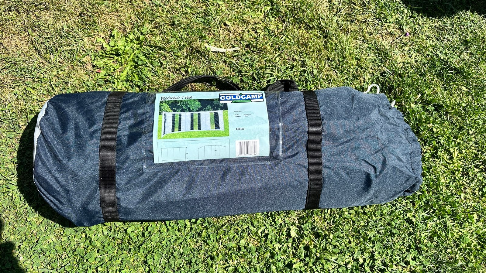 2 Goldcamp windschermen 4-delig (1 nieuw, 1 gebruikt), Ophalen, Zo goed als nieuw