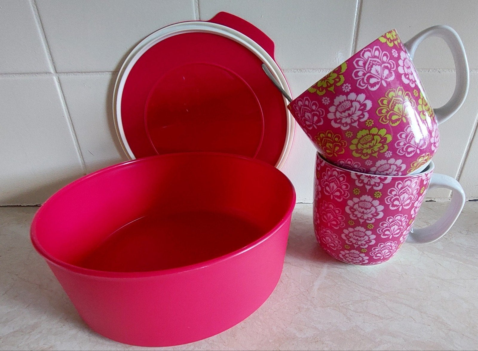 Tupperware koektrommel - nieuwstaat, Luchtdicht, Ophalen of Verzenden, Zo goed als nieuw, Bus of Trommel