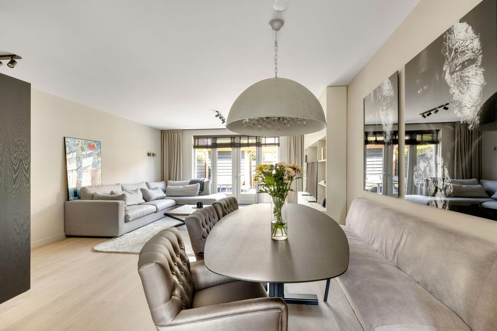Moderne Hanglamp Betonlook met Kristallen Details, Ophalen, Zo goed als nieuw, Metaal, 50 tot 75 cm
