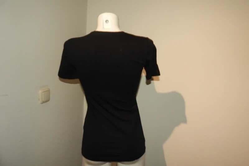Versace jeans zwart shirt chique gouden opdruk IT 40, Verzenden, Zwart, Zo goed als nieuw, Maat 34 (XS) of kleiner