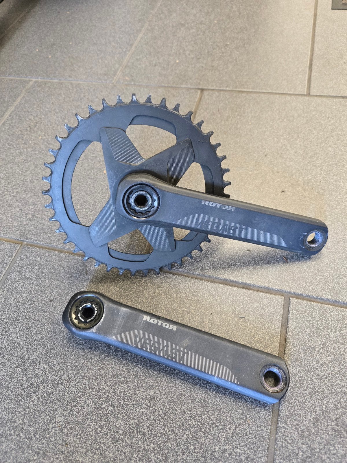 Rotor Vegast Crankstel BB30/PF30 172.5mm, Fietsen en Brommers, Crankstel of Pedalen, Gebruikt, Ophalen of Verzenden, Racefiets