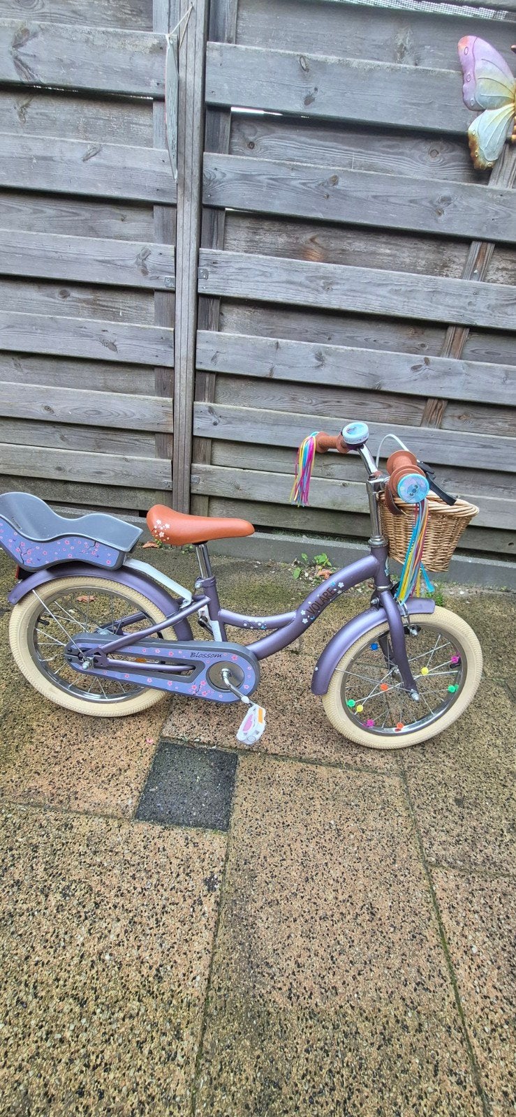 Volare kinderfiets 16 inch met mandje, Ophalen, Terugtraprem, 16 tot 20 inch, Volare