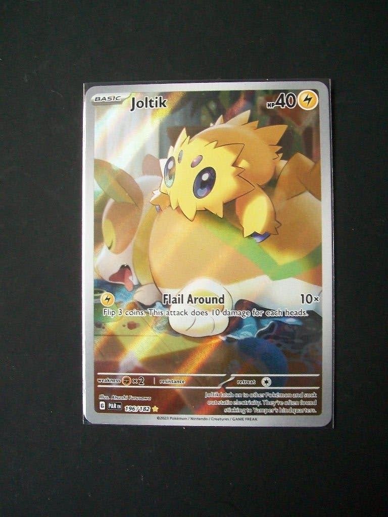 3174: Nieuwe Pokemonkaart Secret JOLTIK HP 40 (196/182), Verzenden, Nieuw, Losse kaart, Foil
