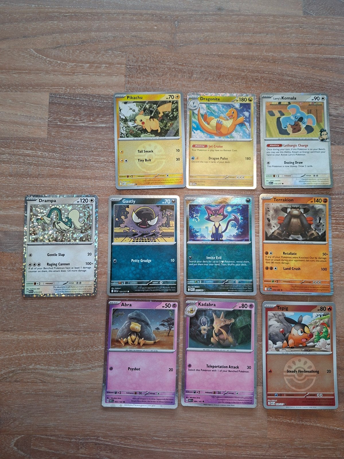 Mooie set van 10 Pokémon kaarten., Ophalen of Verzenden, Zo goed als nieuw, Meerdere kaarten