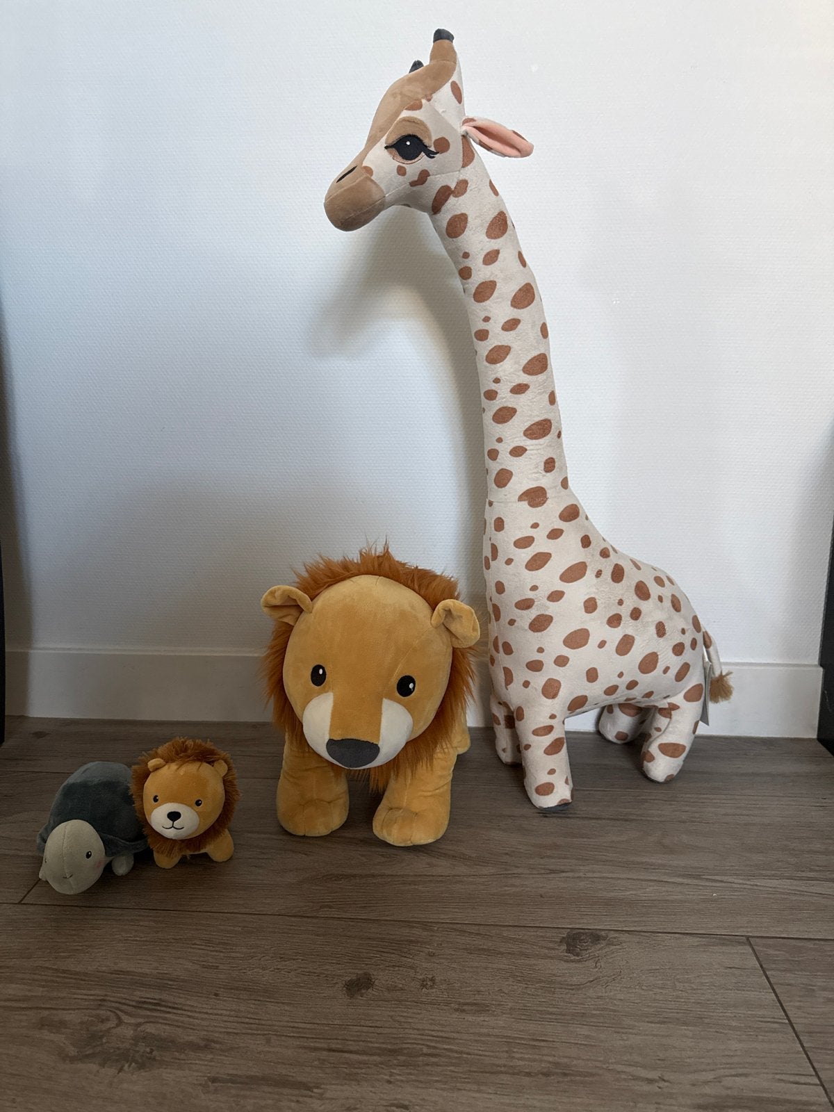 H&M Home knuffels: Giraf, Leeuwen en Schildpad, Ophalen, Overige merken, Giraf, Overige karakters