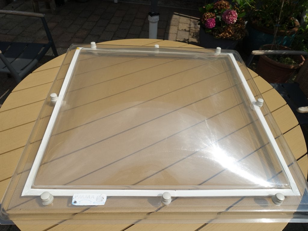 lichtkoepel 750 x 750 mm, Doe-het-zelf en Verbouw, Glas en Ramen, Gebruikt, Dakraam, Minder dan 80 cm, Minder dan 80 cm, Ophalen