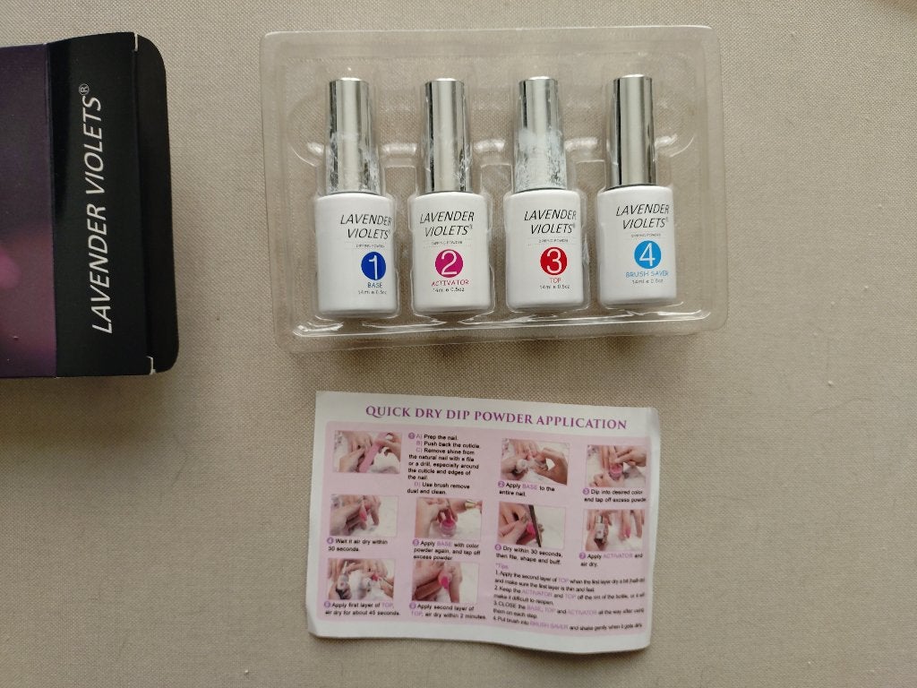 Acryl dipping powder set (Lavender Violets) & gratis extra’s, Sieraden, Tassen en Uiterlijk, Gebruikt, Overige kleuren, Ophalen of Verzenden