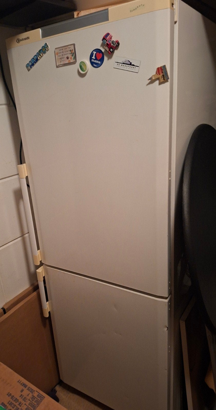 koel vries combinatie Bauknecht, Gebruikt, 200 liter of meer, Met aparte vriezer, 160 cm of meer
