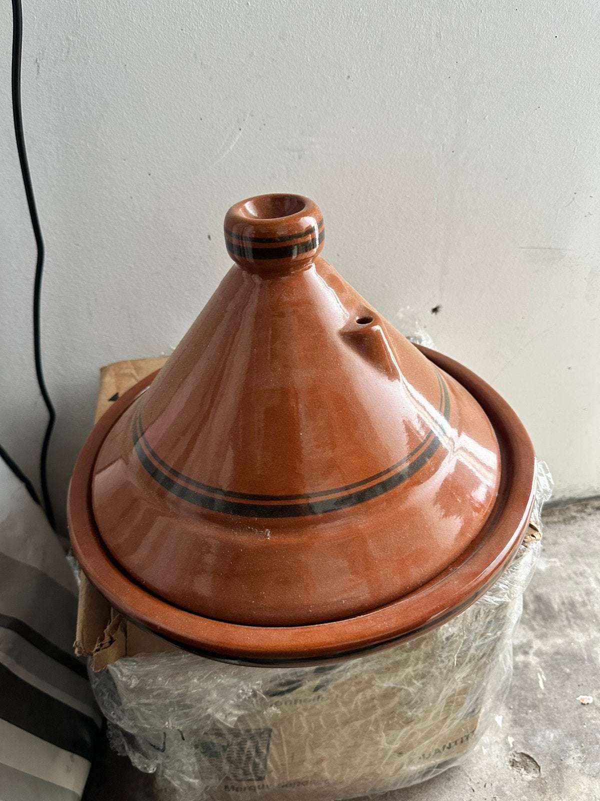 Mooie aardewerk tajine, Ophalen, Overige typen, Zo goed als nieuw, Steen/keramiek