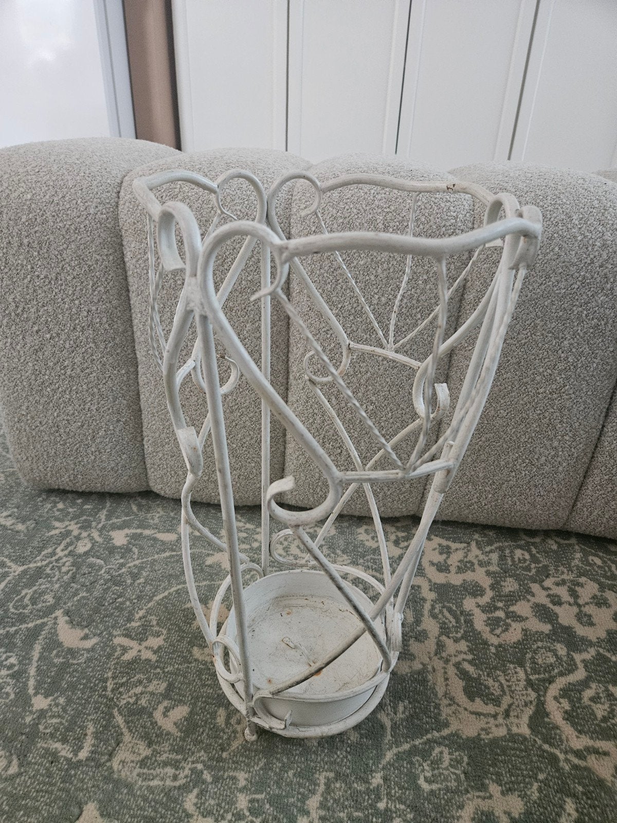 Brocante paraplubak, Ophalen