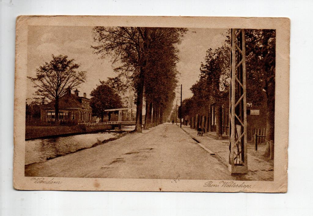 Veendam, ca 1926. Ben. Westerdiep., Verzamelen, Ansichtkaarten | Nederland, Verzenden, 1920 tot 1940, Gelopen, Groningen