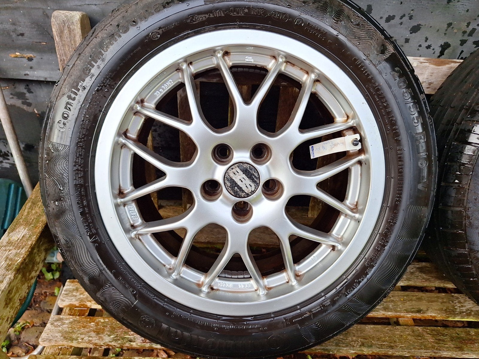 BBS velgen met Continental zomerbanden 16 inch, Gebruikt, 16 inch, Banden en Velgen, Zomerbanden