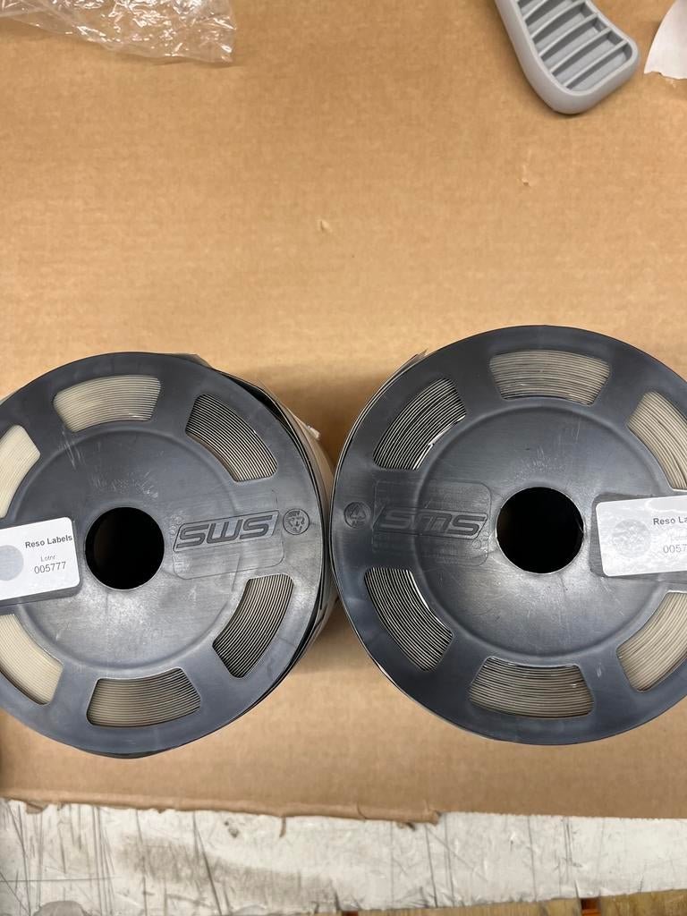 2x SWS Reso Labels Filamentrollen - Nieuw, Nieuw, Ophalen of Verzenden, Nvt, Filamentrollen