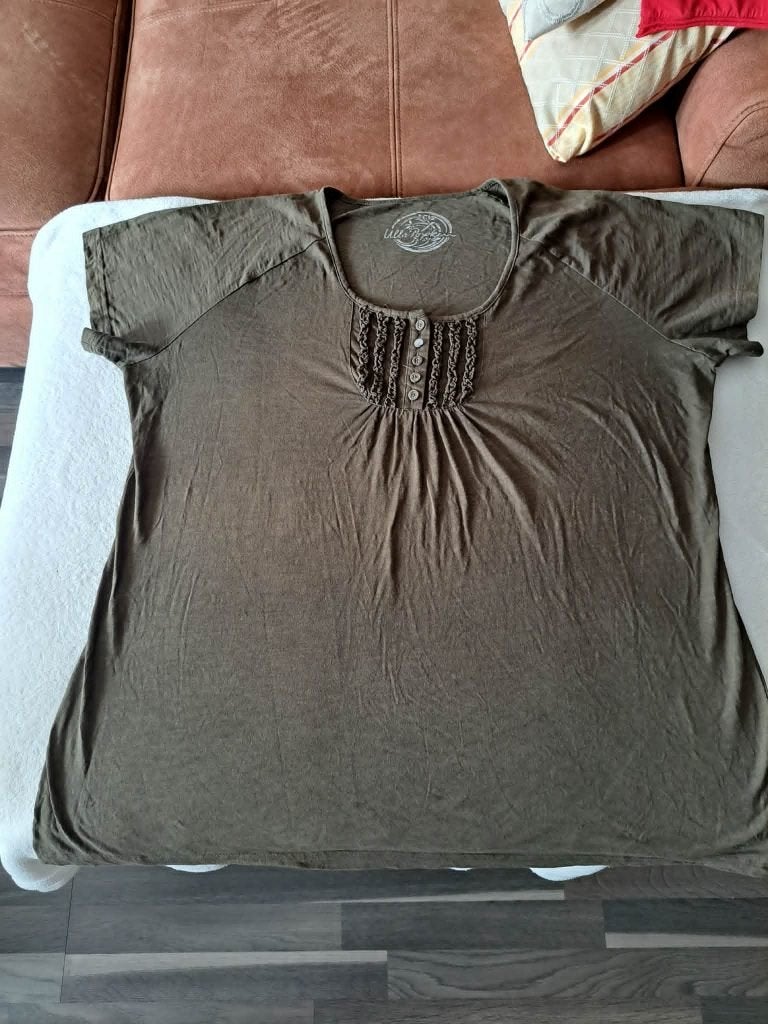 Ulla Popken, mt 52, jasje, blouse, shirts, tuniek,..., Ophalen of Verzenden, Zo goed als nieuw, Blauw, Blouse of Tuniek