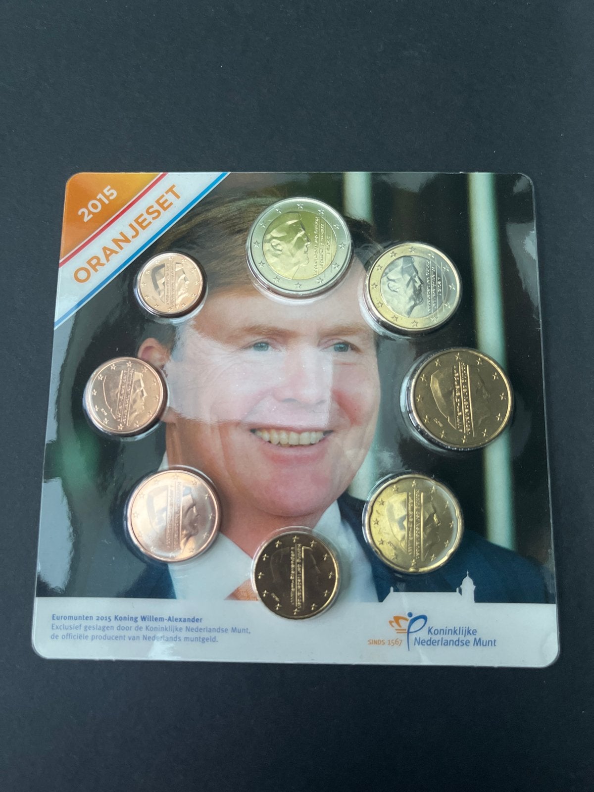 2015 Oranjeset Euromunten Koning Willem-Alexander & Maxima, Ophalen, Overige landen, Overige waardes, Setje