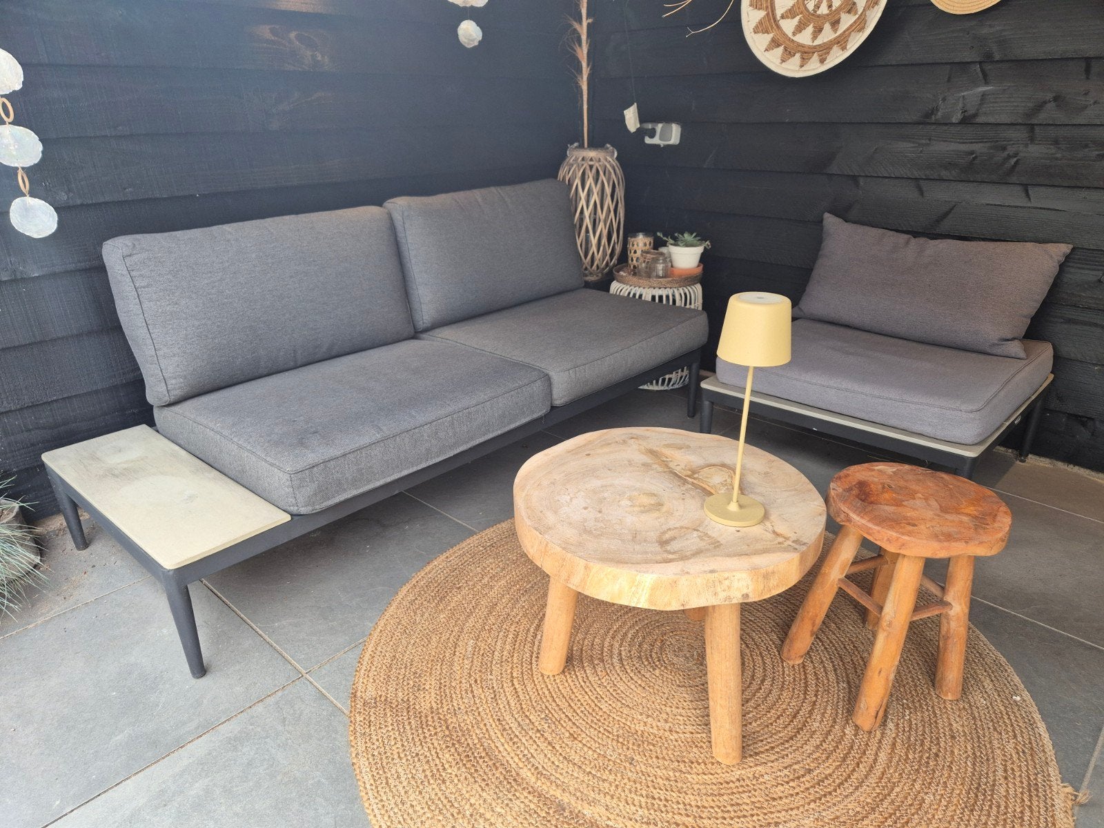 loungeset tuin, Ophalen, 4 zitplaatsen, Gebruikt, Aluminium