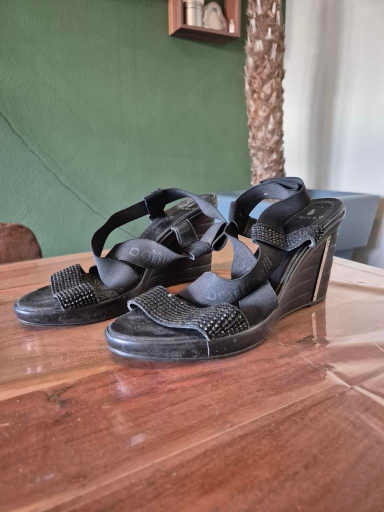 Botticelli open hakken maat 39 zwart, Botticelli, Zwart, Gedragen, Sandalen of Muiltjes