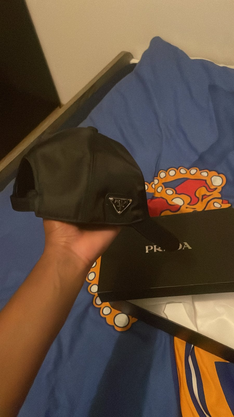 Prada Nylon Pet, Kleding | Dames, Hoeden en Petten, Ophalen of Verzenden, Zo goed als nieuw, One size fits all, Pet