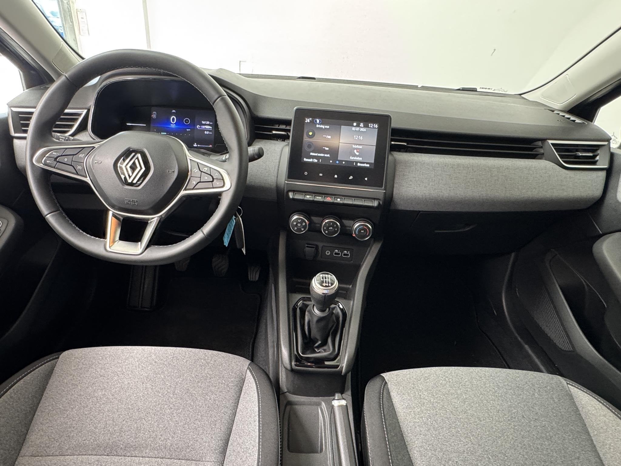 Renault Clio 1.0 TCe 90 GPF Evolution | Parkeersensoren | Ap, Stof, Gebruikt, Met garantie (alle), Blauw