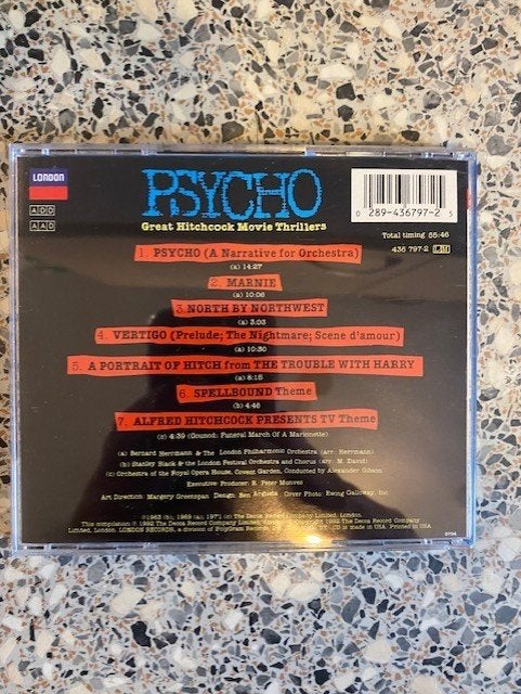 Psycho, Compilatie, Ophalen of Verzenden, Zo goed als nieuw, Soundtrack