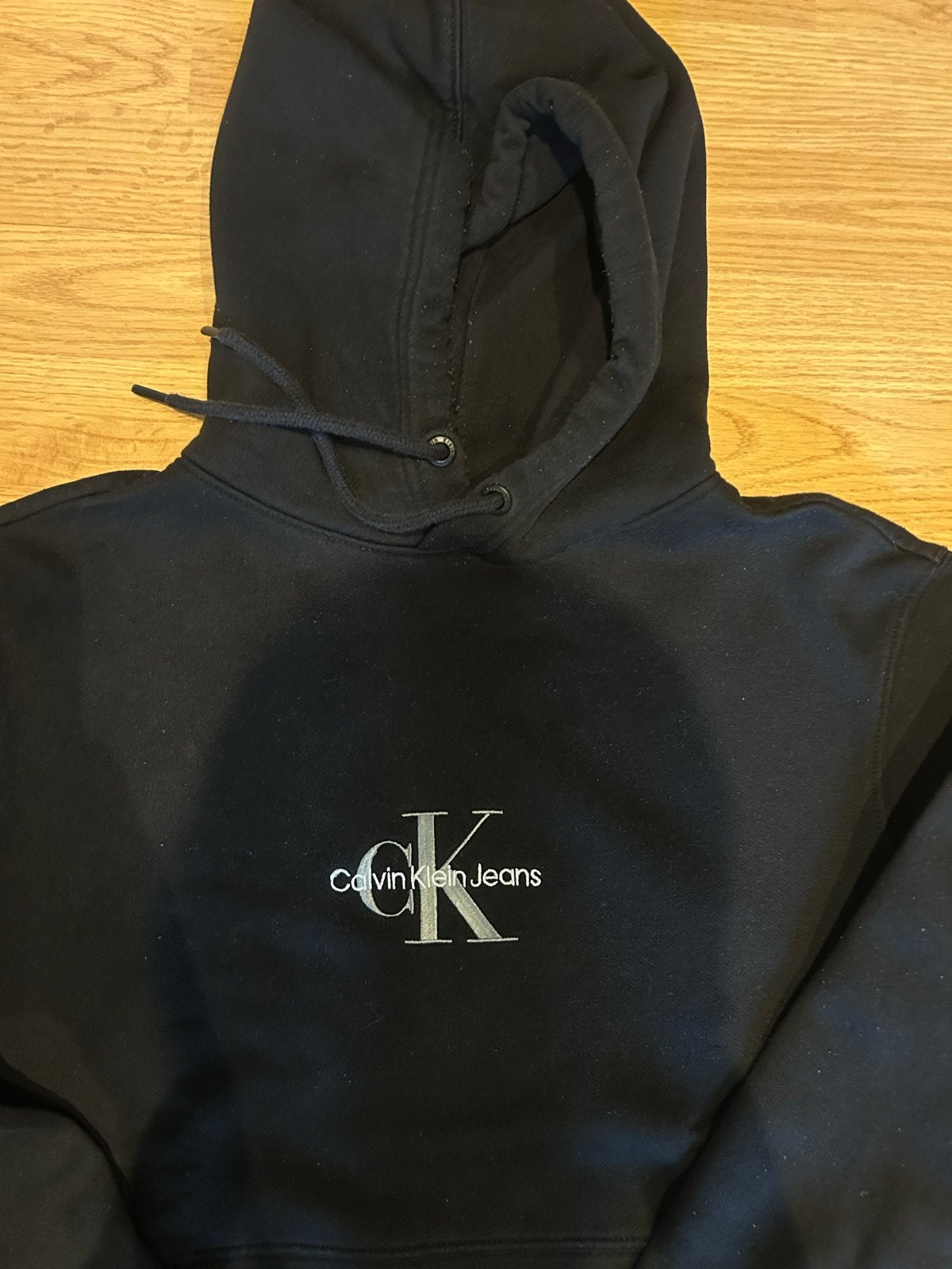 Calvin Klein Jeans hoodie - Zwart - Maat XS, Ophalen of Verzenden, Gedragen, Maat 34 (XS) of kleiner, Zwart