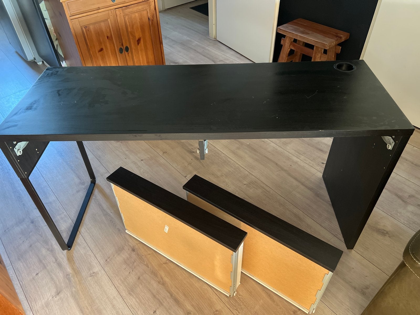 IKEA MICKE bureau zwart - Gratis af te halen, Ophalen, Zwart, Gebruikt, Met lades