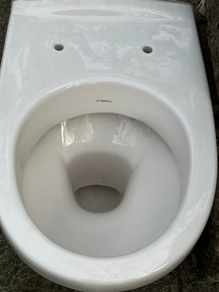 Sphinx toiletpot - Pergamon keramiek, Ophalen of Verzenden, Gebruikt, Steen, Toilet