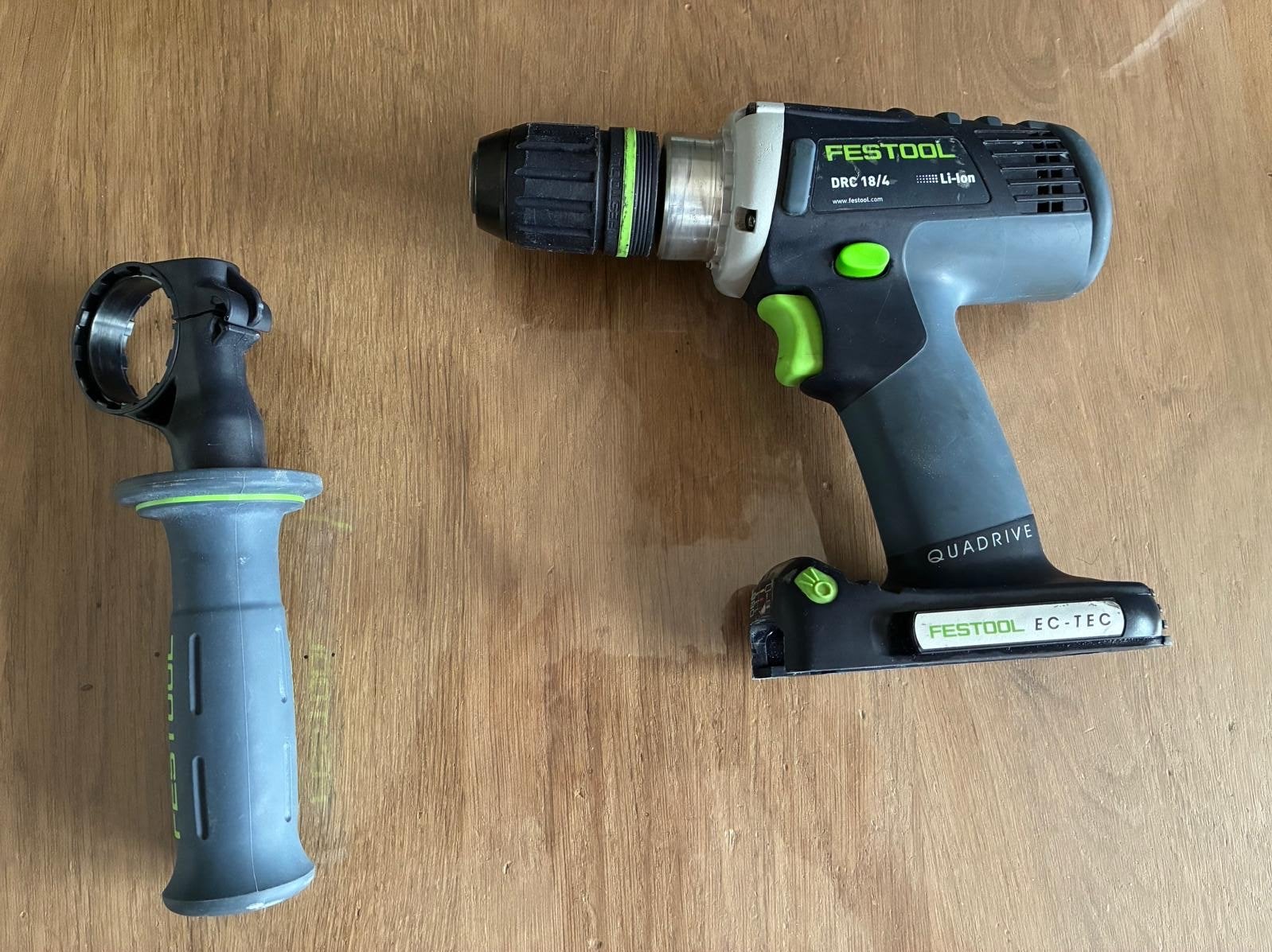 Festool DRC 18/4 Accuschroefboormachine, Variabele snelheid, Ophalen of Verzenden, Minder dan 400 watt, Zo goed als nieuw