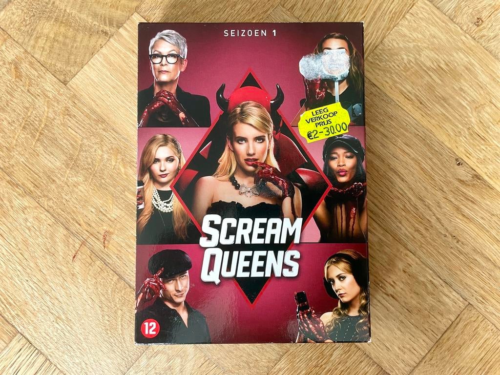 Scream Queens - Seizoen 1 op DVD (krasvrij, met NL), Boxset, Ophalen of Verzenden, Zo goed als nieuw, Komedie