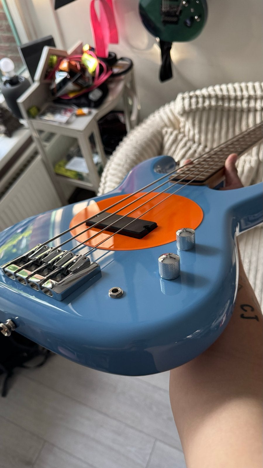 Fleabass Model 32 Basgitaar 34” scale incl. originele gigbag, Ophalen of Verzenden, Zo goed als nieuw, Elektrisch