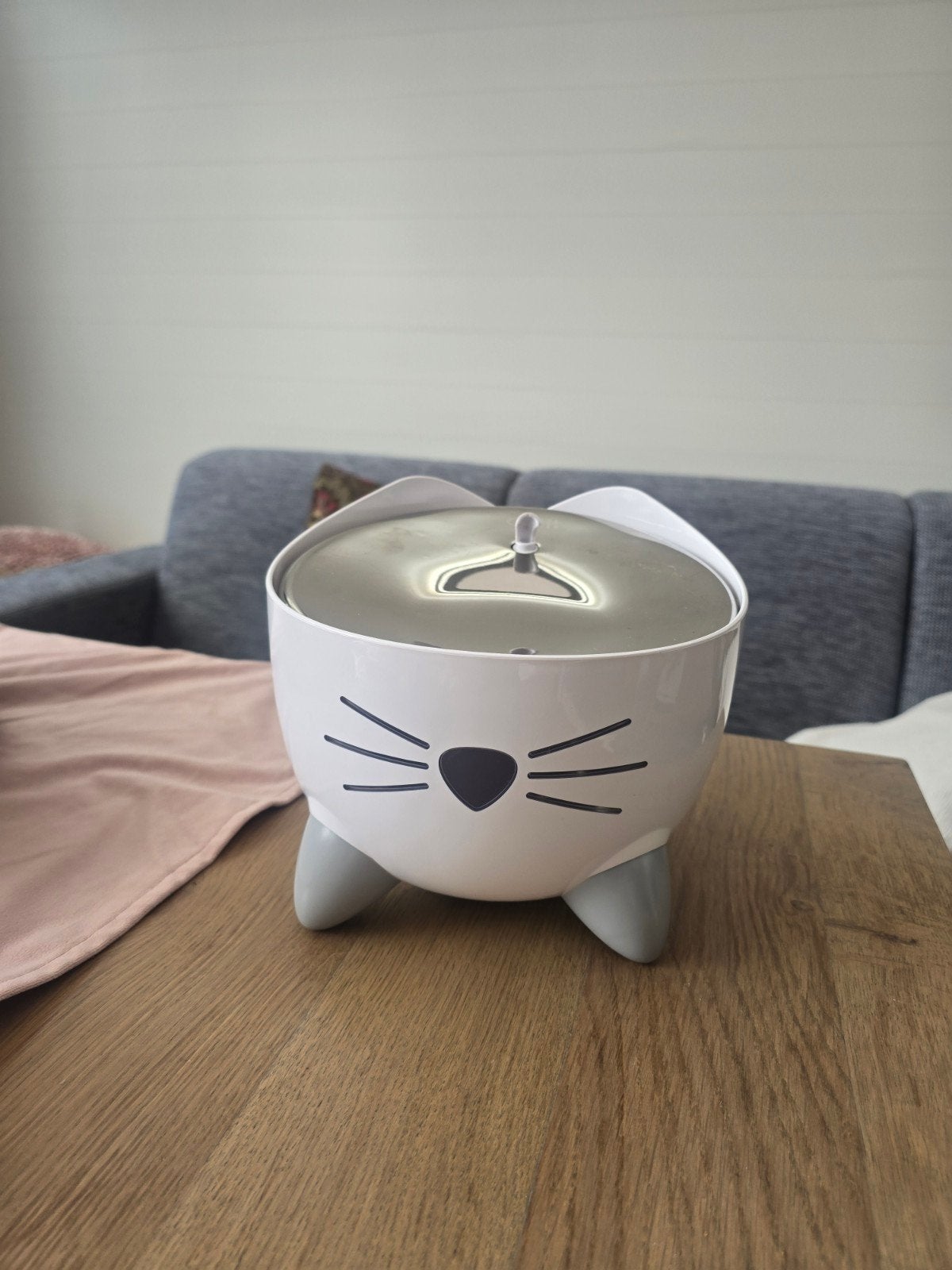 Catit PIXI RVS Drinkfontein (2.5L) + 4 nieuwe filters, Ophalen of Verzenden, Zo goed als nieuw
