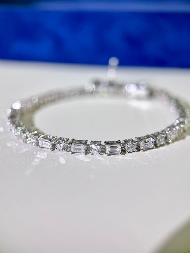 OP MAAT: Diamant Tennis Armband VVS CVD Lab Gold 750 585 IGI, Nieuw, Ophalen of Verzenden, Met edelsteen, Goud