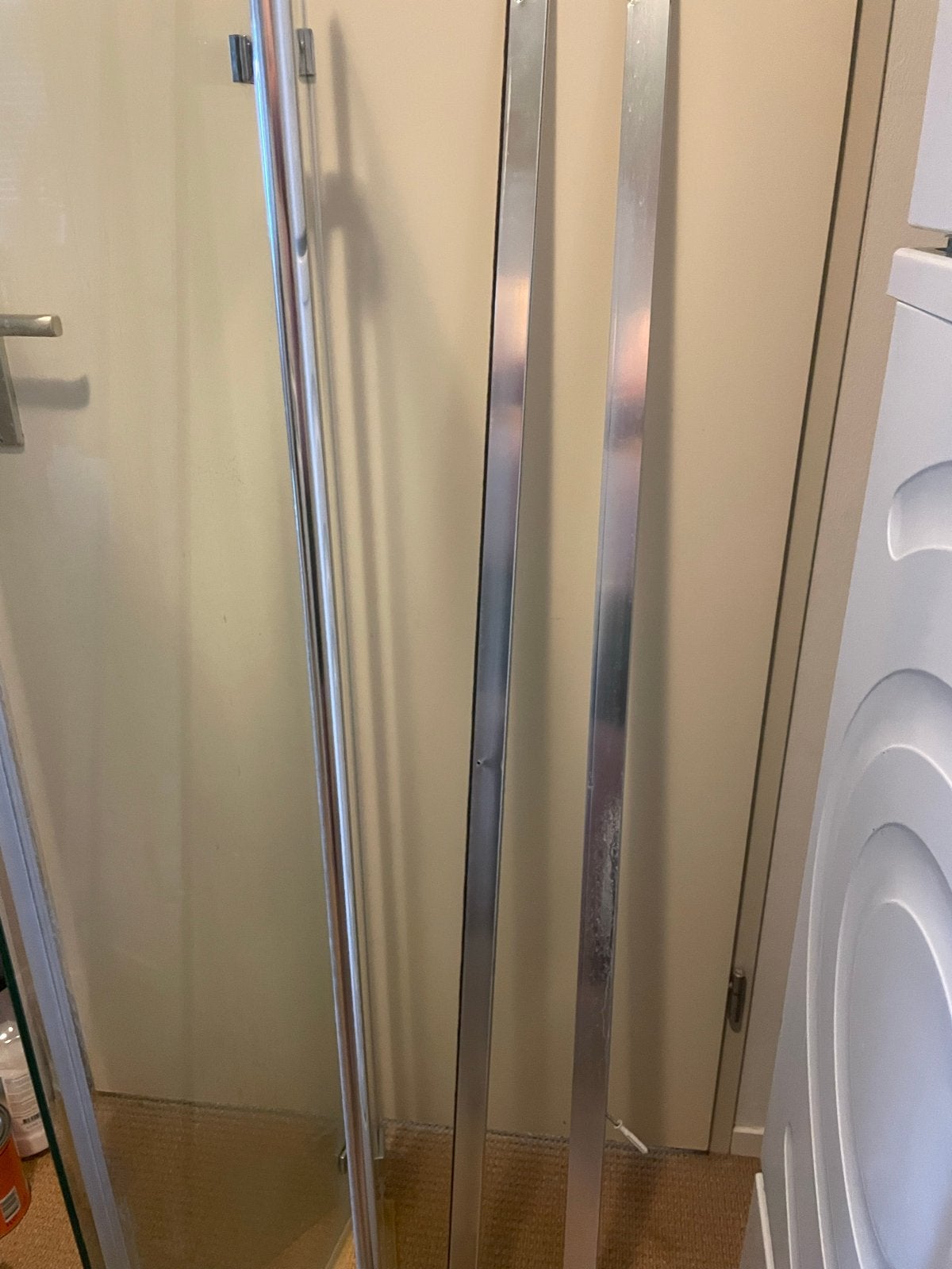 3-delig vouwbaar badwand 140 x 120 cm, Ophalen, Gebruikt, Met bad