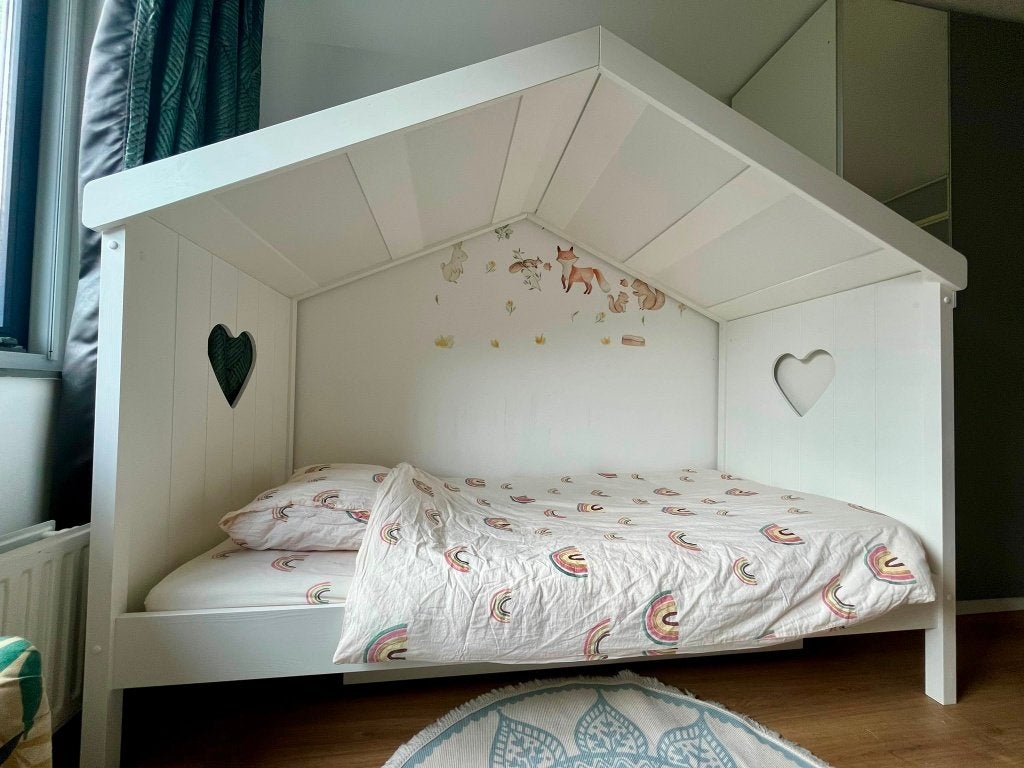 2x Vipack Amori Huisbed 90x200 Wit Zeer Nette Staat, Ophalen, 90 cm, Eenpersoons, Wit