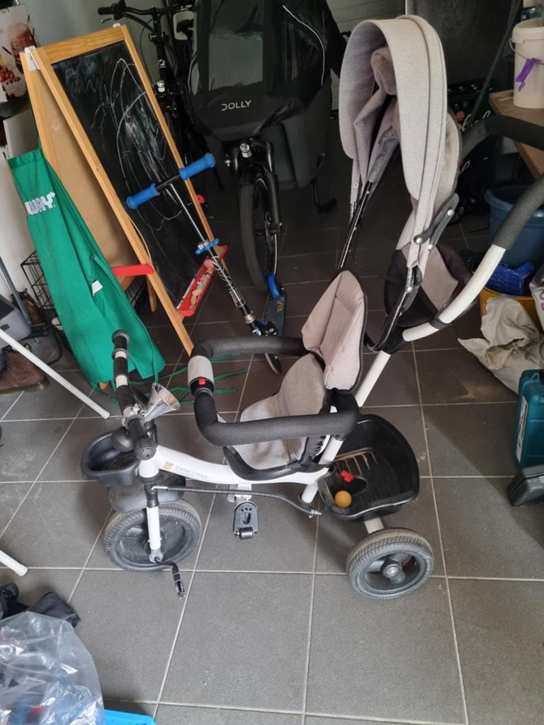 Viking Choice Driewieler Roze - Fiets met Duwstang, Zonnekap, Ophalen of Verzenden, Kinderwagen of Buggy