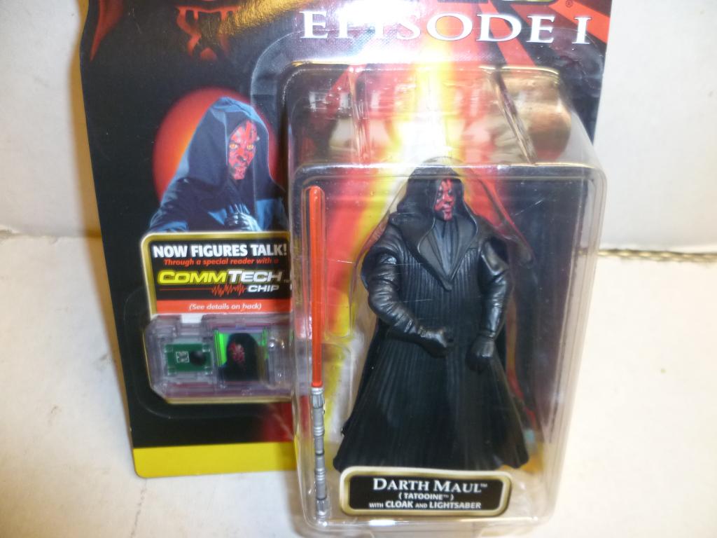 Star Wars Darth Maul Comm Tech figuurtje 10cm Episode1 1999, Ophalen of Verzenden, Nieuw, Actiefiguurtje