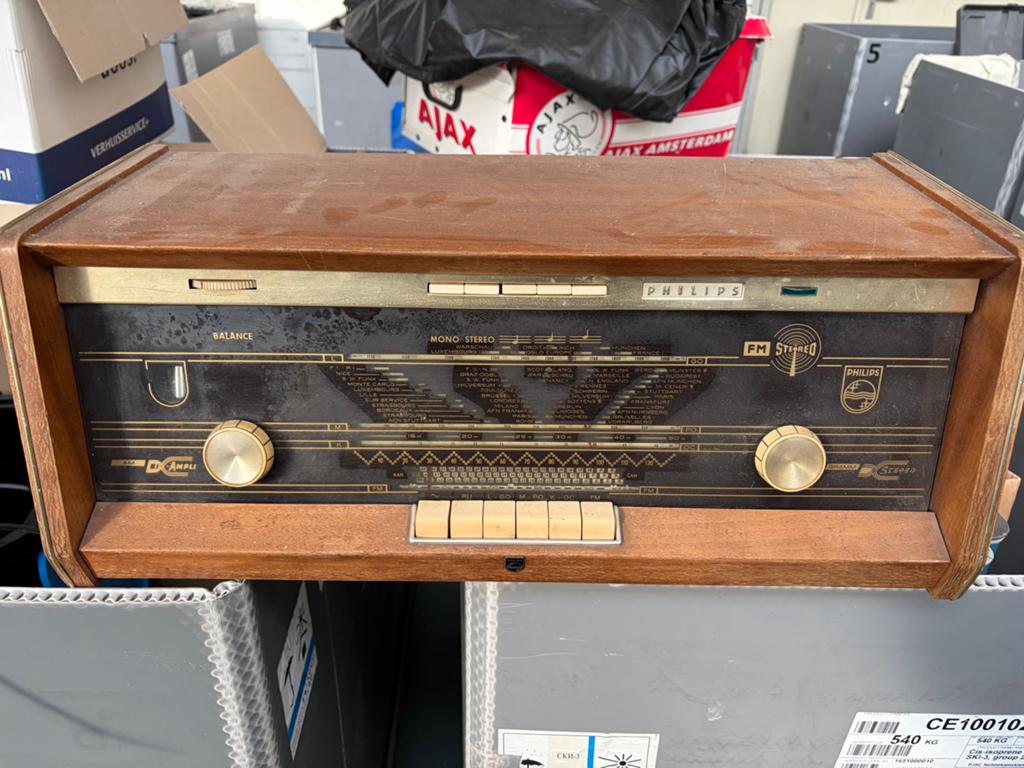 Vintage Philips Radio - Klassieke Buizenradio, Ophalen, Radio