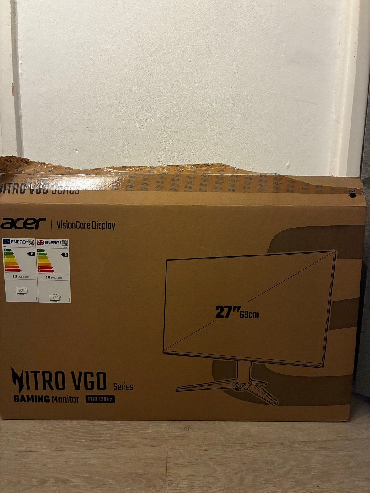Acer Nitro VGO 27" Gaming Monitor FHD 120Hz, Gaming, 101 t/m 150 Hz, Full HD, Ophalen of Verzenden