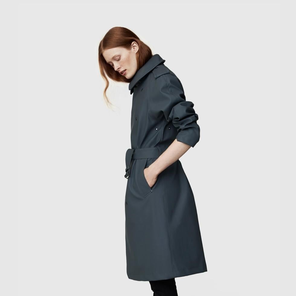Stijlvolle rubberen trenchcoat van Stutterheim, M. nieuw, Maat 38/40 (M), STUTTERHEIM, Nieuw, Ophalen of Verzenden