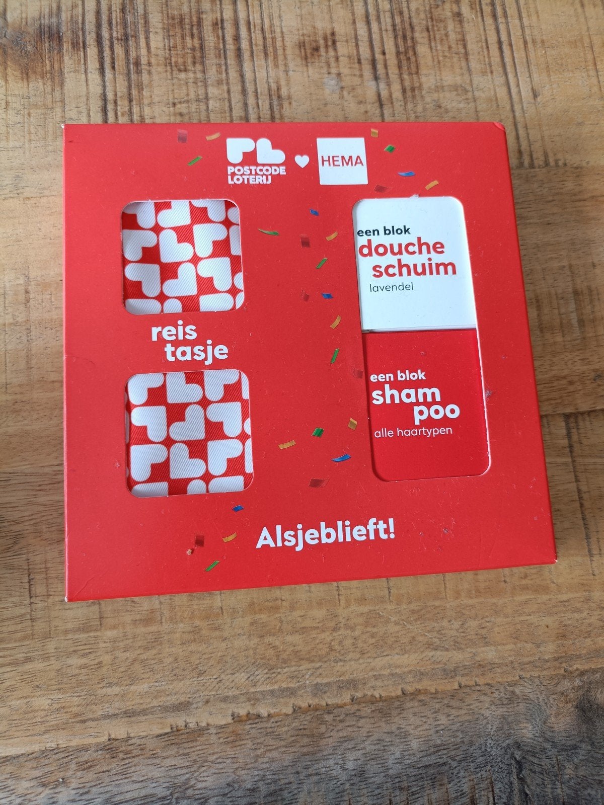 Hema Postcode Loterij Douche & Shampoo Blokken Reisset, Ophalen of Verzenden, Nieuw, Bad & Douche